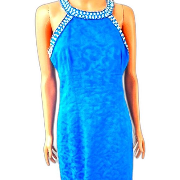 Laundry Formal Blue Sleeveless Dress - Picture 1 of 8